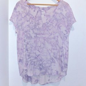 Purple tie dye top